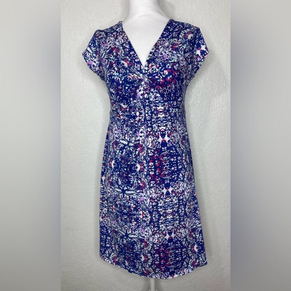 Soybu Floral Dress Athleisure Casual Summer Travel V-Neck Casual Vacation Med - Picture 4 of 12